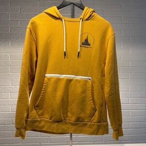 Disney World 50th Anniversary Mustard Yellow Pullover Hoodie, Mickey Mouse